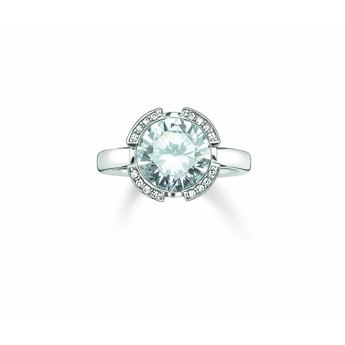 Γυναικείο Δαχτυλίδι Thomas Sabo 038-051-14-52 (52) από Ασήμι Silver