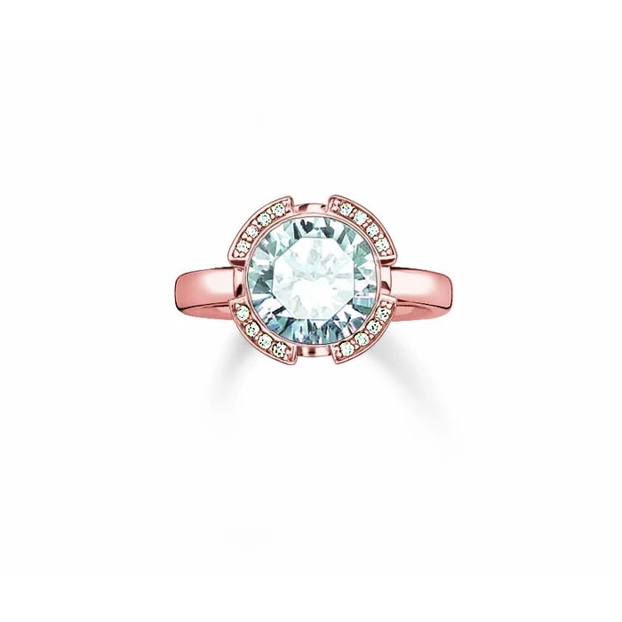 Γυναικείο Δαχτυλίδι Thomas Sabo 038-416-14-52 (52) από Ασήμι Silver, Rose Gold