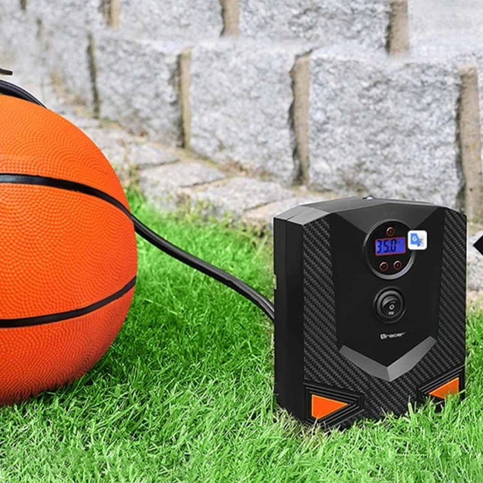 Ηλεκτρική Τρόμπα Αυτοκινήτου Tracer Electronic Manometer Dc 12v With Lcd Screen For Car/Motor/Bike/Ball 120w