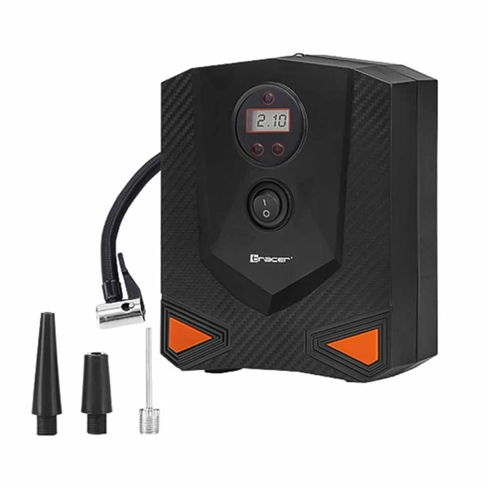 Ηλεκτρική Τρόμπα Αυτοκινήτου Tracer Electronic Manometer Dc 12v With Lcd Screen For Car/Motor/Bike/Ball 120w