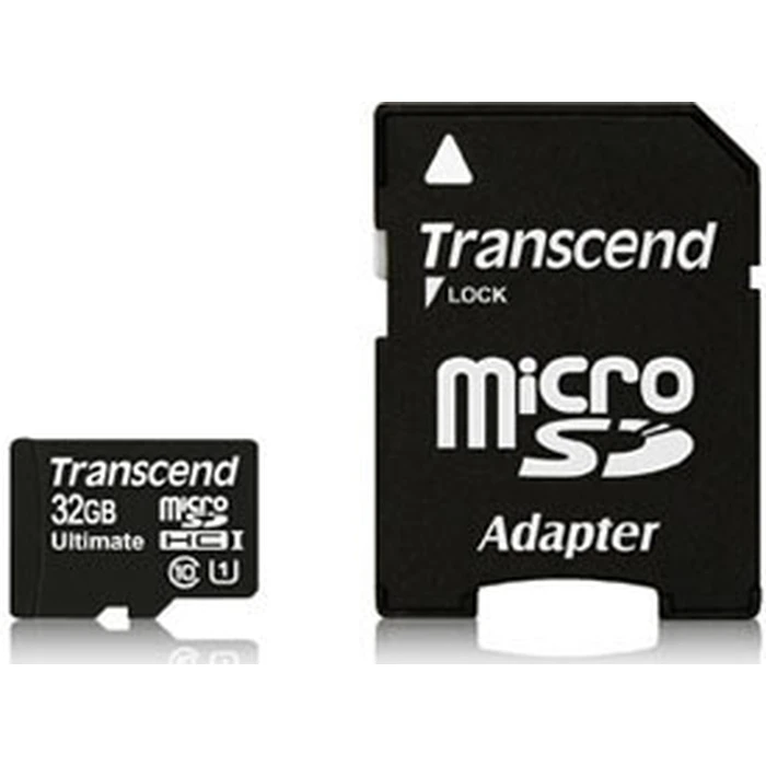 Κάρτα Μνήμης microSDHC 32GB Transcend +1Ad Cl10UHS-I Ult
