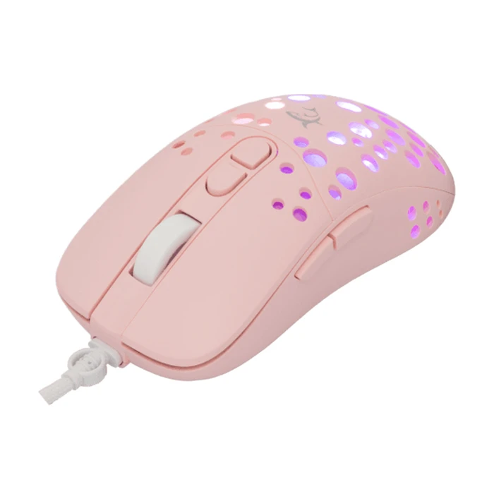 White Shark Tristan-2 RGB Gaming Mouse 7200 DPI - Pink