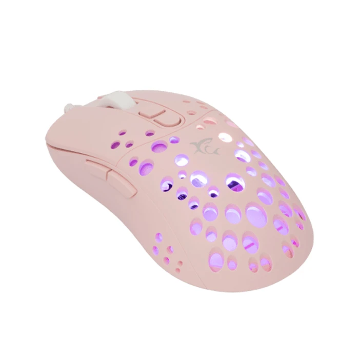 White Shark Tristan-2 RGB Gaming Mouse 7200 DPI - Pink