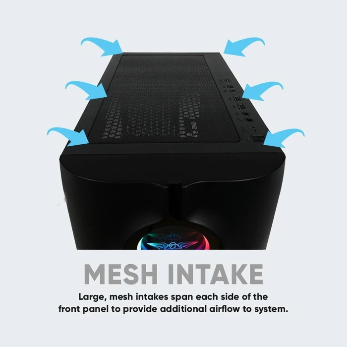 Κουτί Η/Υ Armaggeddon TRON HOLO 3 MATX Black