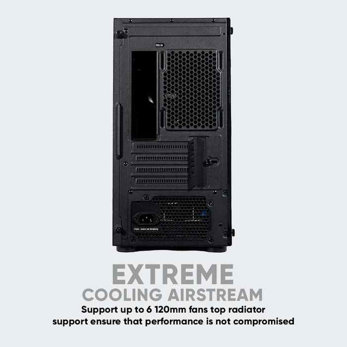 Κουτί Η/Υ Armaggeddon TRON HOLO 3 MATX Black