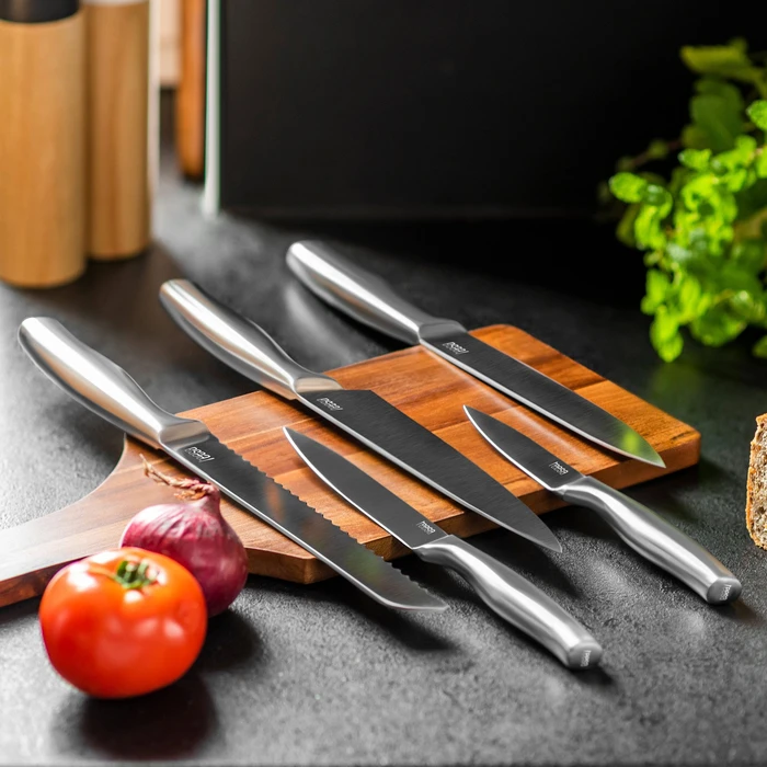 Teesa 5-piece Kitchen Knife Set with Stainless Steel Block (TSA0204)