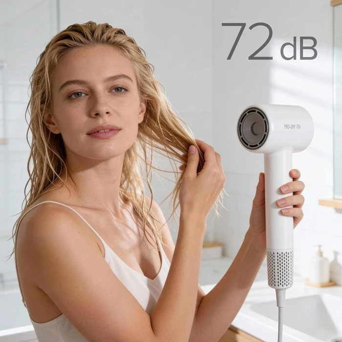 Teesa PRO DRY 700 Hair Dryer - White