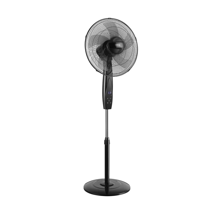 Teesa TSA8065 17"/44 cm Floor Fan 50W with Remote Control, Black