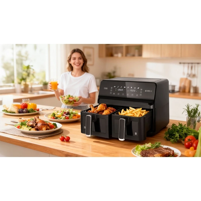 Teesa Air Fryer DUAL POT XXL 8L TSA8089 (2700W)