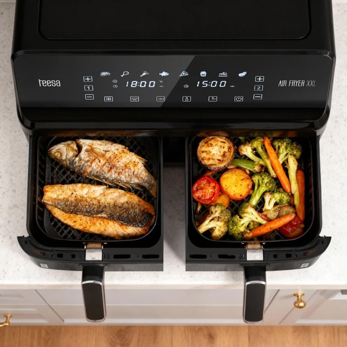 Teesa Air Fryer DUAL POT XXL 8L TSA8089 (2700W)