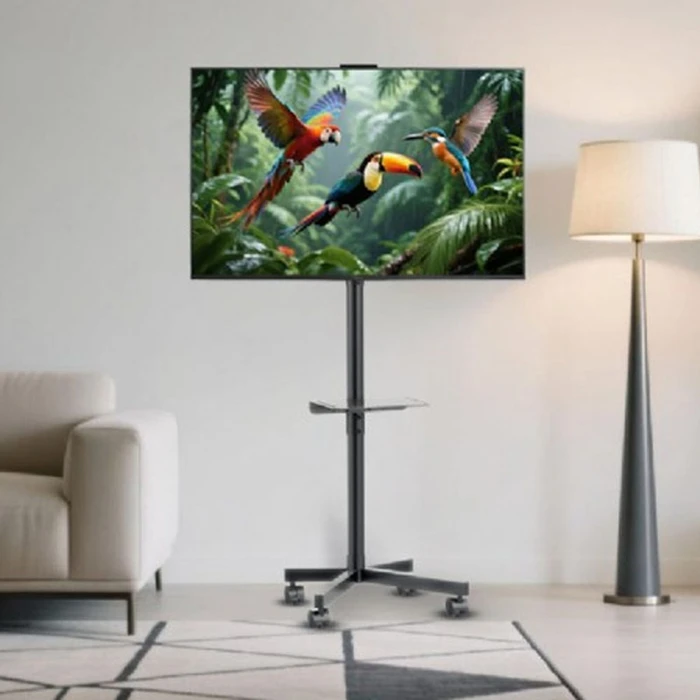 Βάση Τηλεόρασης Gembird Floor Tilt With Caster Wheels 32'-55' Black