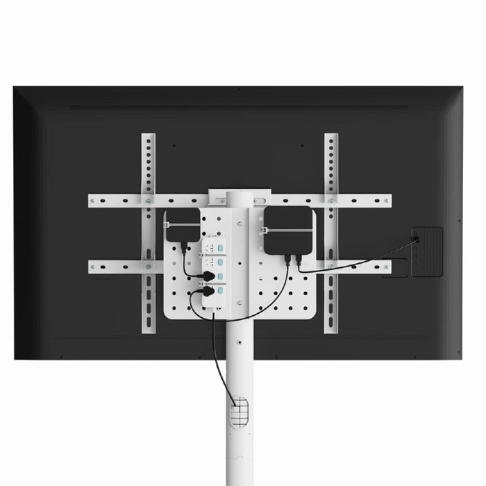 Βάση Τηλεόρασης Gembird Metal With Caster Wheels 37'-86' Max Vesa 600X400 White