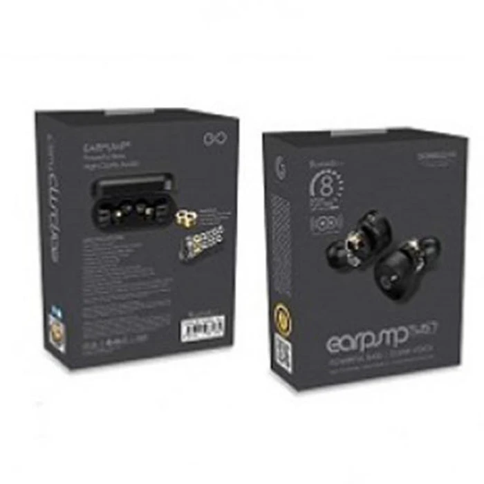 Bluetooth Handsfree Sonic Gear TWS EARPUMP 7 HYPERBASS Black