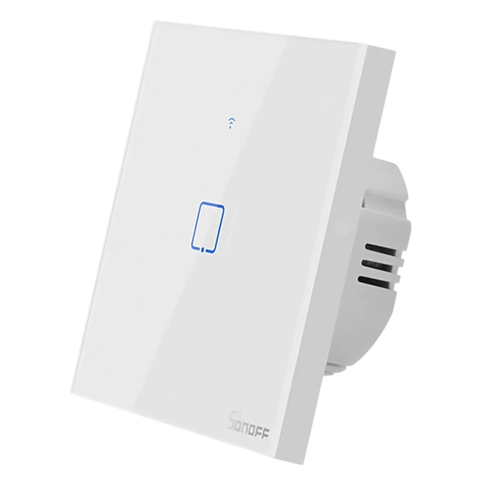 Smart Διακόπτης Sonoff ΤΧ-T2EU1C, αφής, Wi-Fi, μονός, λευκός