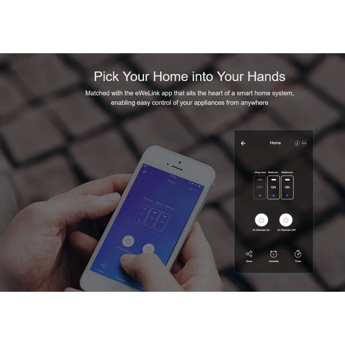 SONOFF TX-T3EU1C Touch Smart Wi‑Fi Switch Single Black