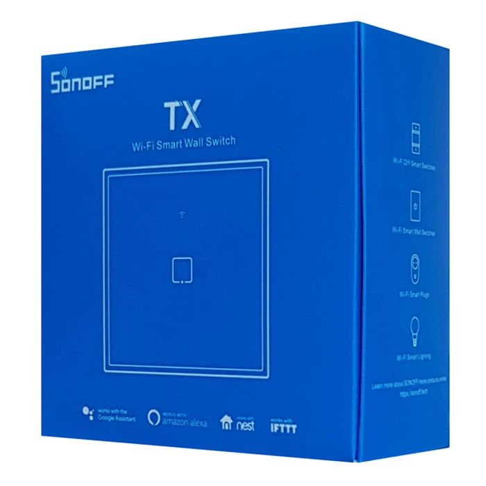 SONOFF TX-T3EU1C Touch Smart Wi‑Fi Switch Single Black