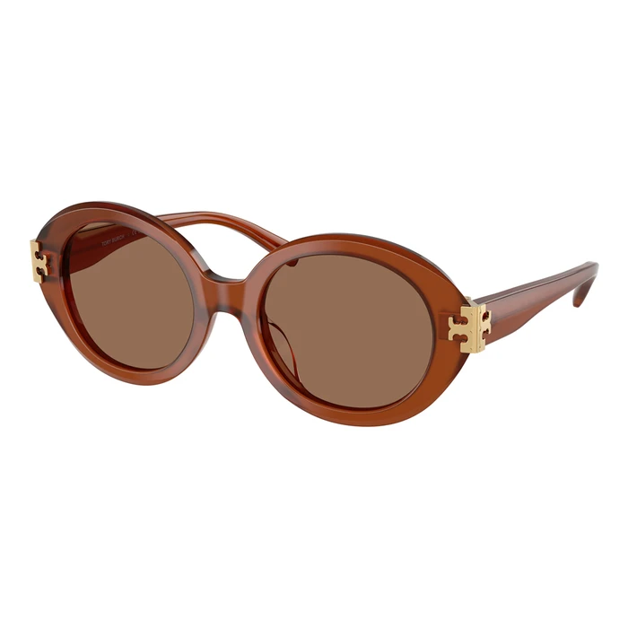 Tory Burch Women's Sunglasses TY7210U (52/20/140) Brown Acetate Frame, Brown Lenses, Category 3 UV