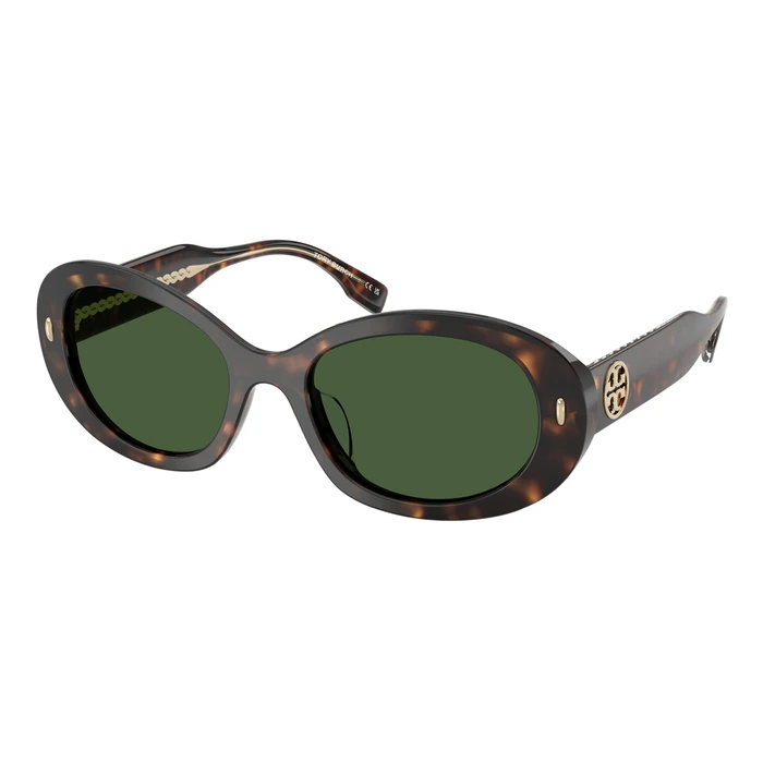 Tory Burch Women's Sunglasses TY7214U-172871 (53/19/140 mm, Acetate frame, Green lenses, Category 3 - 100% UV)