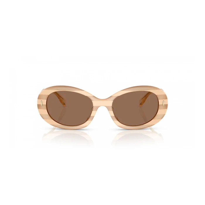 Tory Burch Women's Sunglasses TY7214U-318173 Beige Acetate Frame Brown Lenses 53/19/140 mm