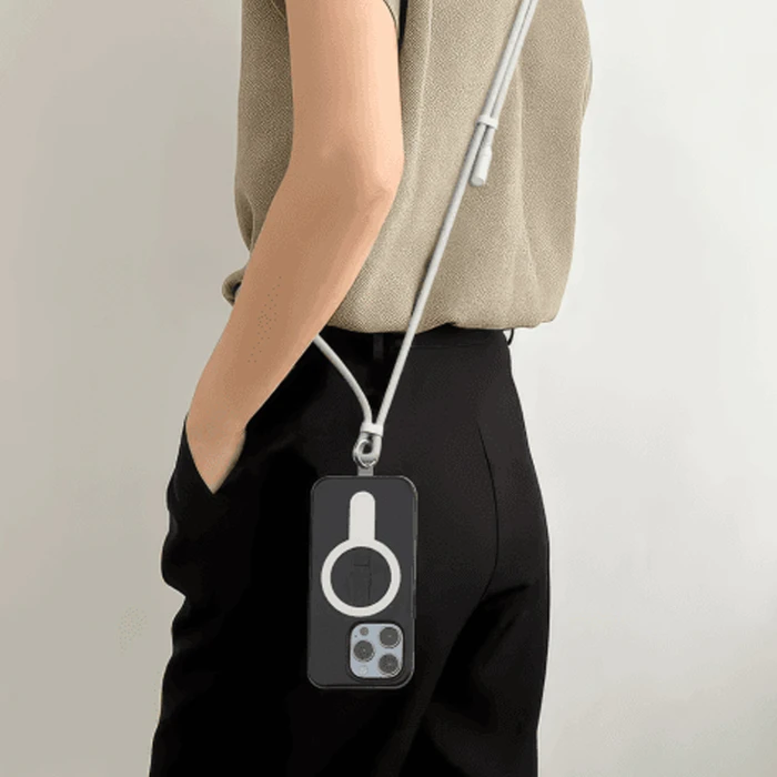 SBOX Καλώδιο USB-C σε USB-C 1.5m Λευκό (60W) με lanyard