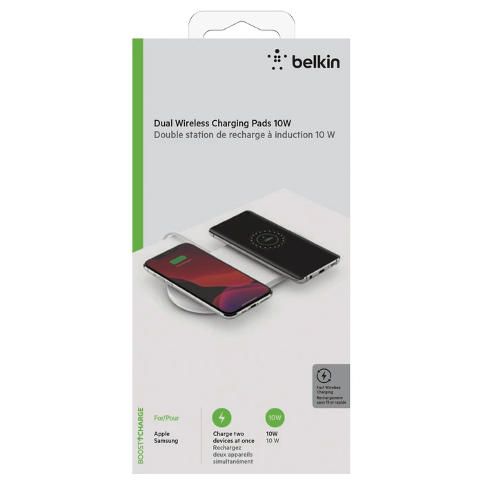 Ασύρματος Φορτιστής Belkin Dual Pad 2x10W white WIZ002vfWH