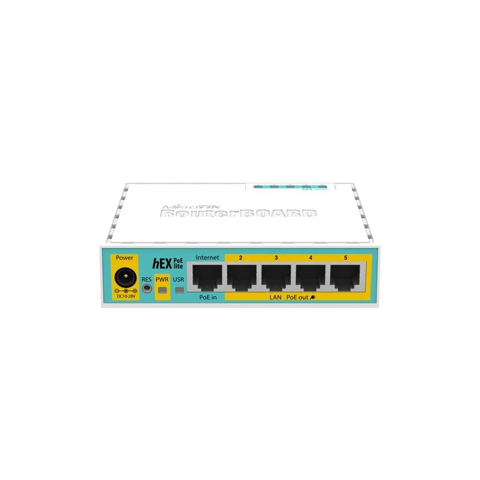 Κεραία WiFi Mikrotik hEX PoE lite wired Fast Ethernet White