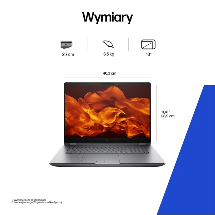 Laptops HP ZBook Fury G1i Intel Core Ultra 7 265HX 18 WQXGA 32 GB DDR5 SDRAM 1 TB SSD NVIDIA RTX PRO 3000 Blackwell Wi Fi 7 Windows 11 Pro Silver