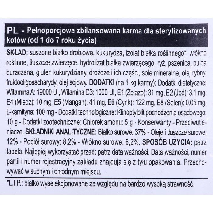 Ξηρά Τροφή Γάτας Royal Canin Sterilised 37 Adult 4 kg