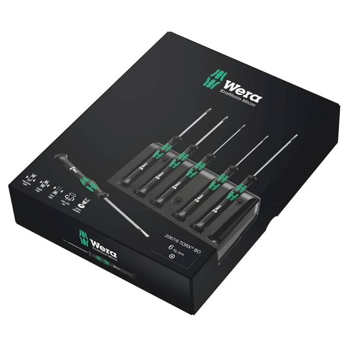 Σετ Εργαλείων WERA 2067/6 Electricians TORX BO screwdriver +Rack