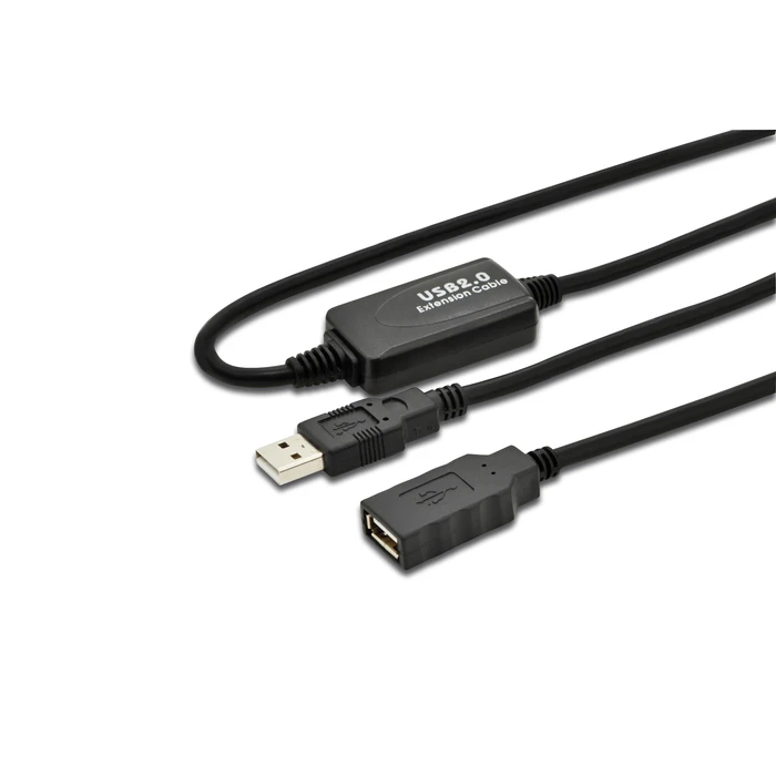 Καλώδιo USB Digitus DA-73100-1 10 m 2.0 A Black