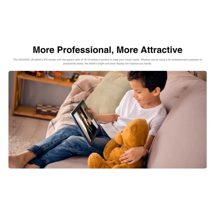 Tablet Doogee U9, 10.1", 3/64GB, Android 13, 5060mAh, Γκρι