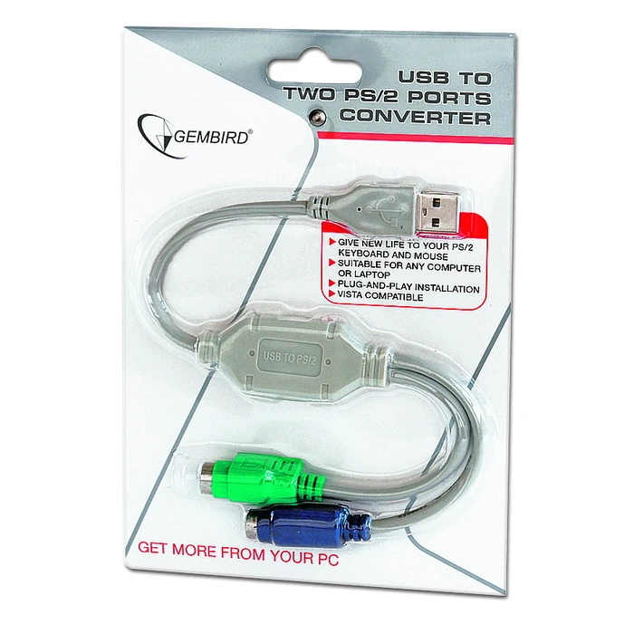 Αντάπτορας USB Cablexpert USB to PS/2 CONVERTER 0,3M
