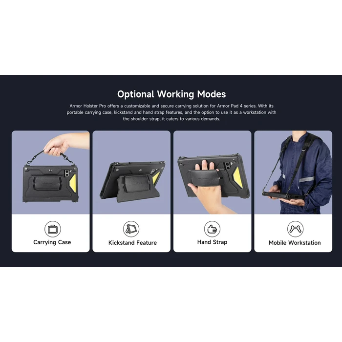 Θήκη Tablet Ulefone Προστασίας & Μεταφοράς Uas07 Για Armor Pad 4 Series, Μαύρη