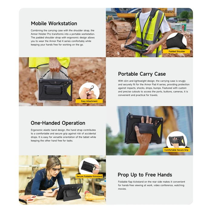 Θήκη Tablet Ulefone Προστασίας & Μεταφοράς Uas07 Για Armor Pad 4 Series, Μαύρη