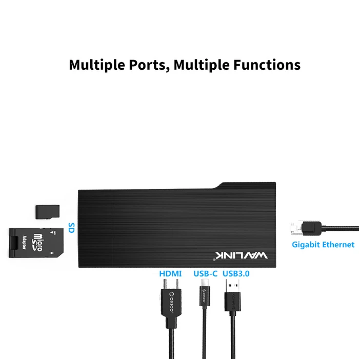 Docking Station Wavlink USB3.1 Type-C Travel MINI