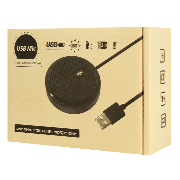 CMTECK UM02 Επιτραπέζιο Μικρόφωνο USB Omnidirectional, Μαύρο
