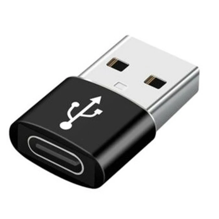 Αντάπτορας USB Cablexpert USB AM to USB-C FEMALE Adapter Black