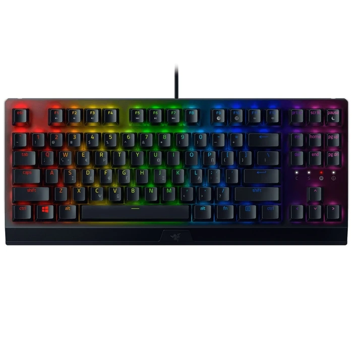 Gaming Πληκτρολόγιο Ενσύρματο Razer Blackwidow V3 TENKEYLESS Mechanical Gaming GR Layout - Green Switches