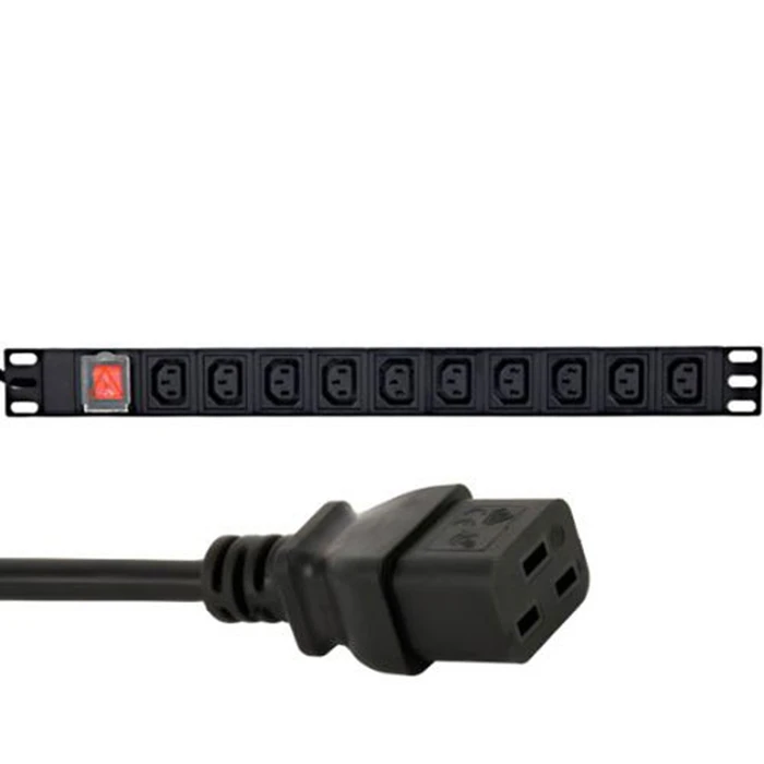 Πολύπριζο για Καμπίνες Rack Energenie (PDU), 10PCS C13 SOCKETS, 1U, 16A, C19 PLUG 2M