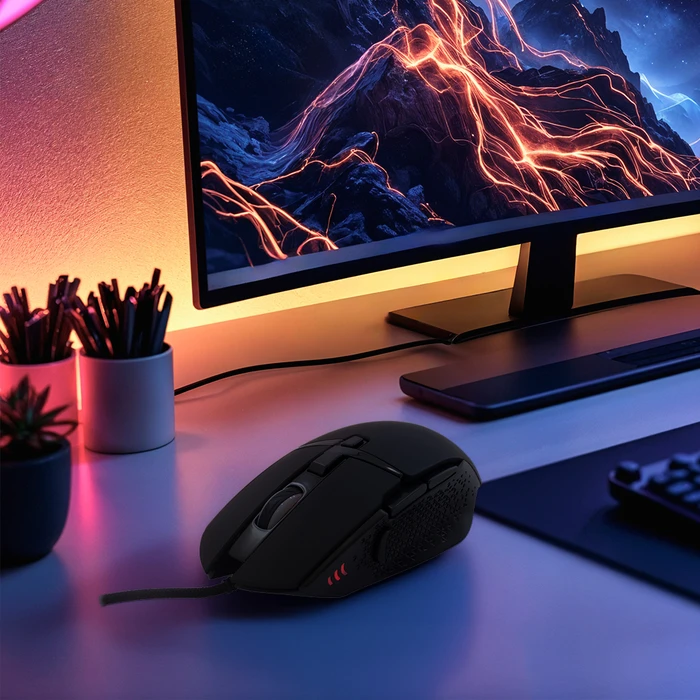 Barracuda BGM-051 RGB Gaming Ποντίκι 6400 DPI Μαύρο