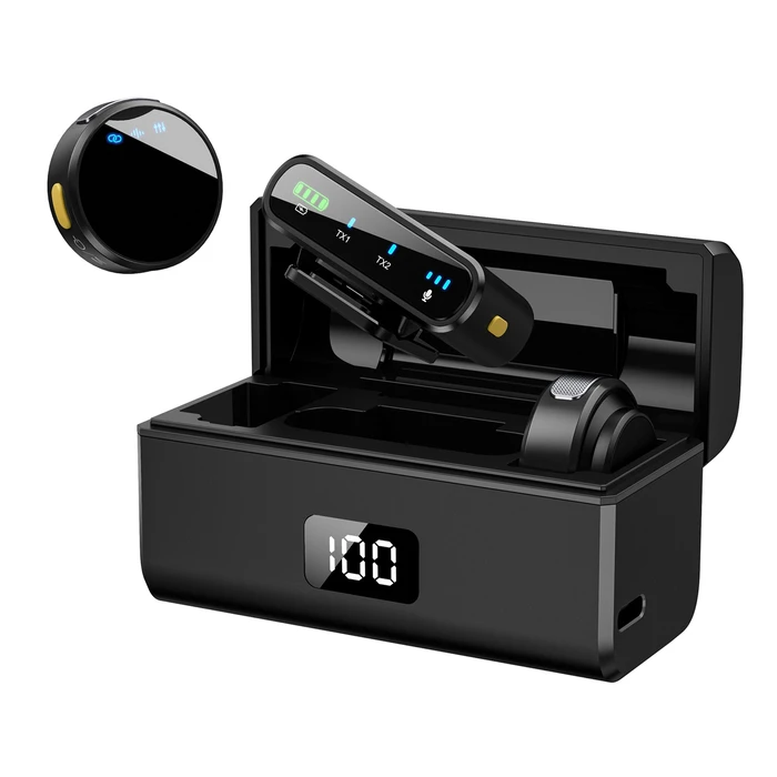 UPTECH Wireless Microphones UPW-M9MAX with Charging Case