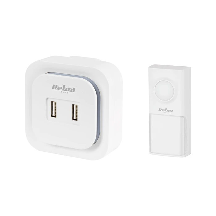 Ασύρματο Κουδούνι Rebel 230V (36 μελωδίες, 2 υποδοχές USB)