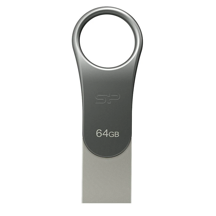 USB Flash 64GB Silicon Power C80 Silver Type-C Ready USB 3.0