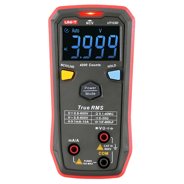 Πολύμετρο Uni-T ψηφιακό UT123D, True RMS, NCV, AC/DC