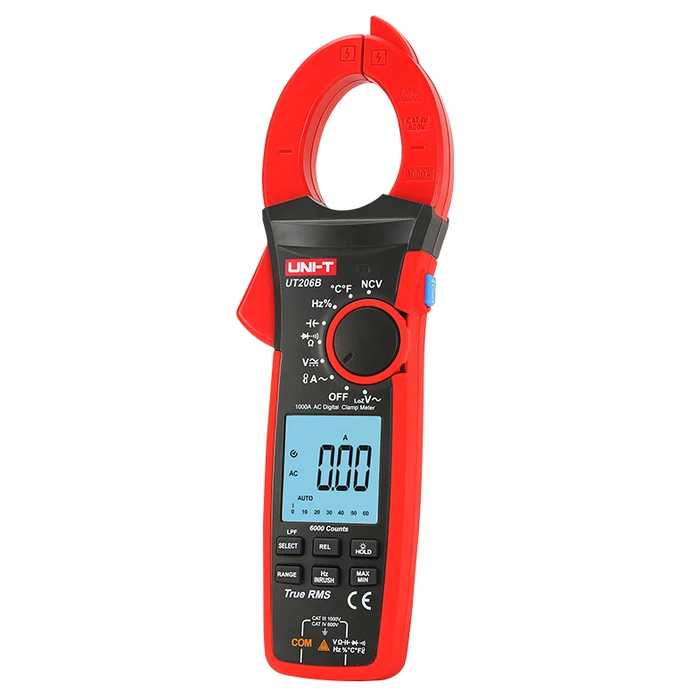 Πολύμετρο Uni-T & αμπεροτσιμπίδα UT206B, 1000A AC/DC, NCV, True RMS