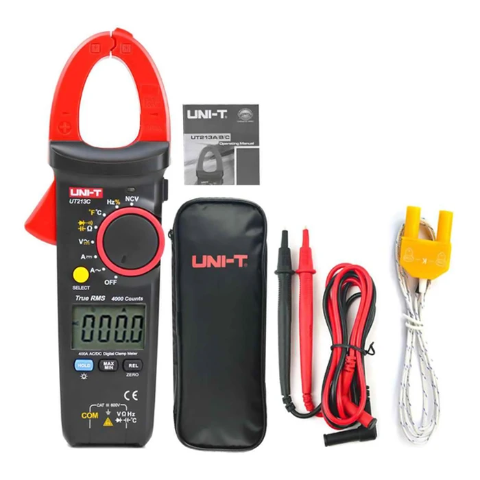 Πολύμετρο Uni-T & αμπεροτσιμπίδα UT213C, 400A AC/DC, NCV, True RMS