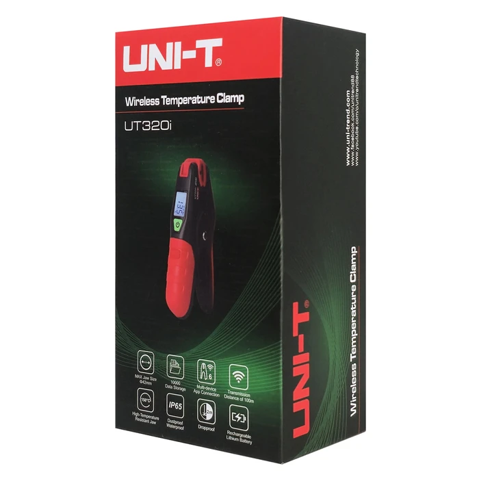 UNI-T Wireless Pipe Clamp Thermometer UT320i, -50°C to 150°C