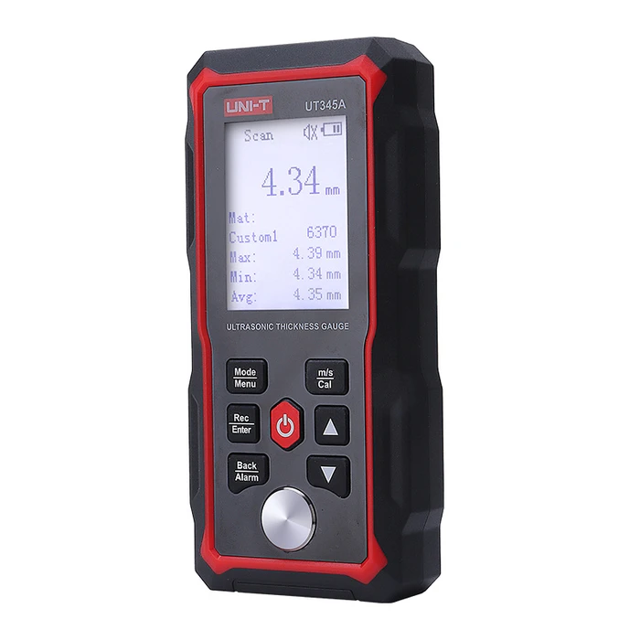 Μετρητής Πάχους Uni-T ψηφιακός υπερήχων UT345A, 2000mAh, mm/in