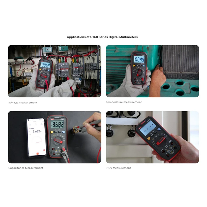 Πολύμετρο Uni-T ψηφιακό UT60BT, 1000V AC/DC, NCV, Bluetooth, True RMS