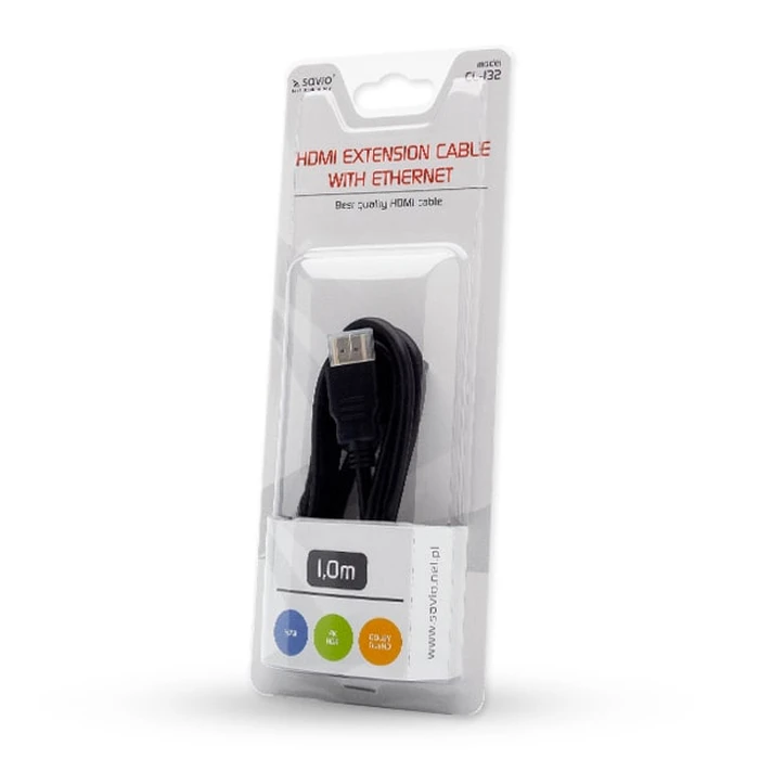Καλώδιο HDMI Savio extension 1m CL-132
